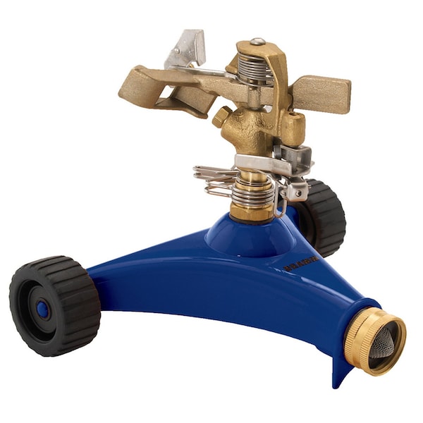 Dramm Dramm ColorStorm Brass Wheeled Base Impulse Sprinkler 5281 sq ft - 10-15030