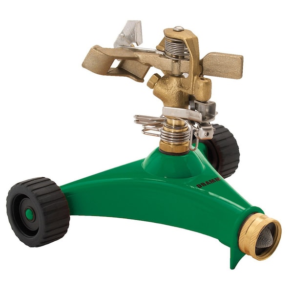 Dramm Dramm ColorStorm Brass Wheeled Base Impulse Sprinkler 5281 sq ft - 10-15030