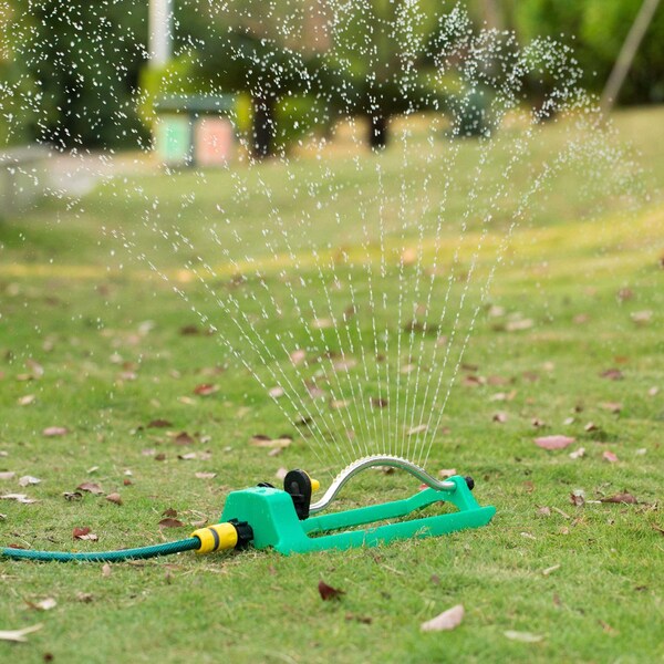 Gardenised Oscillating Water Sprinkler With 18 Nozzle Jets - QI003955