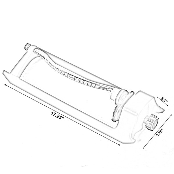 Gardenised Oscillating Water Sprinkler With 18 Nozzle Jets - QI003955