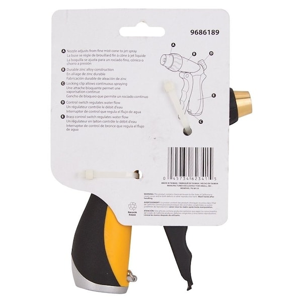 Landscapers Select Spray Nozzle, Female, Brass, Black and Yellow - RC-910-3L
