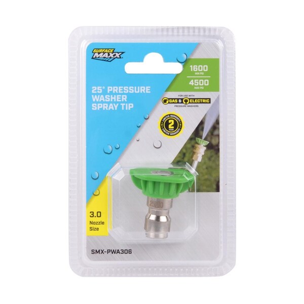 Surfacemaxx 3.0 Orifice 25-degree Spray Nozzle 4500 psi - SMX-PWA306