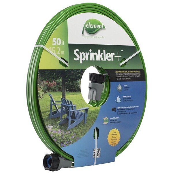 Swan ELTECV050 Sprinkler Hose, 50 ft L, Rubber, Green - CELTECV050