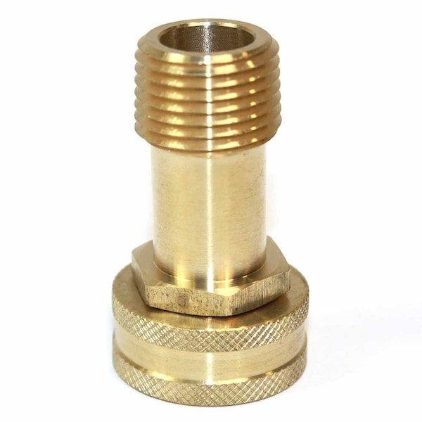 Interstate Pneumatics 3/4 Inch GHT Female x 1/2 Inch Male NPT Hose Fitting - Swivel, PK 25 - FGF108-25K
