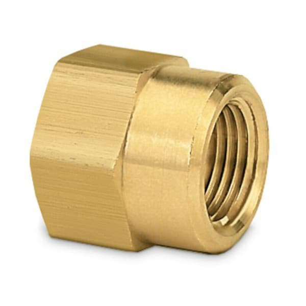 Fiskars Gilmour 1/2 in. Brass Threaded Double Female Hose Connector - 800574-1002