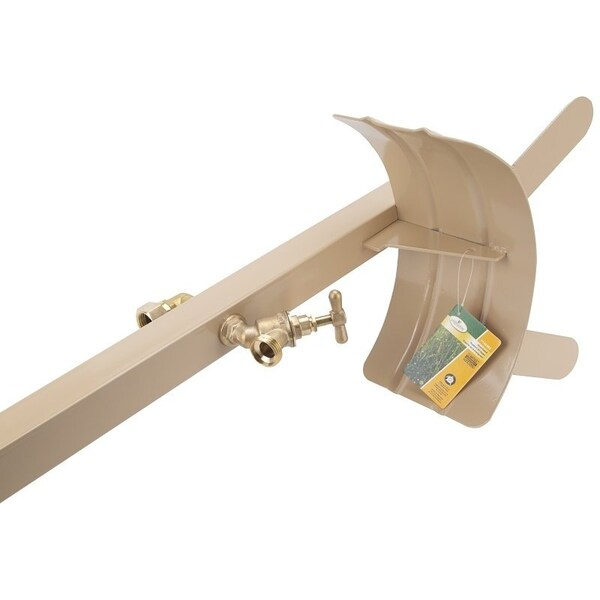 Landscapers Select Hose Stand, 150 ft Capacity, Steel, Tan, Powder-Coated, Stake Mounting - HH-693