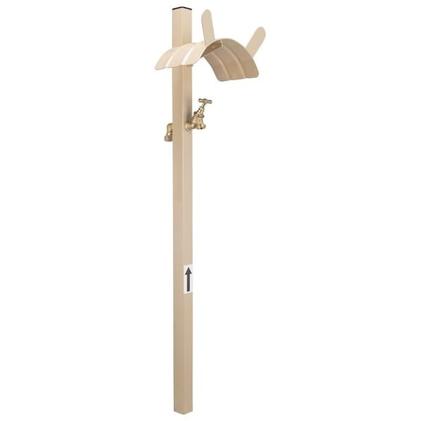 Landscapers Select Hose Stand, 150 ft Capacity, Steel, Tan, Powder-Coated, Stake Mounting - HH-693