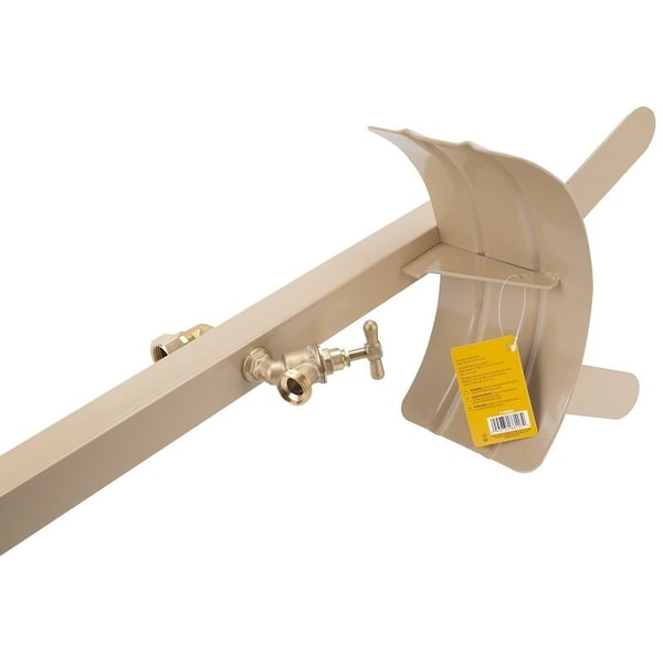 Landscapers Select Hose Stand, 150 ft Capacity, Steel, Tan, Powder-Coated, Stake Mounting - HH-693