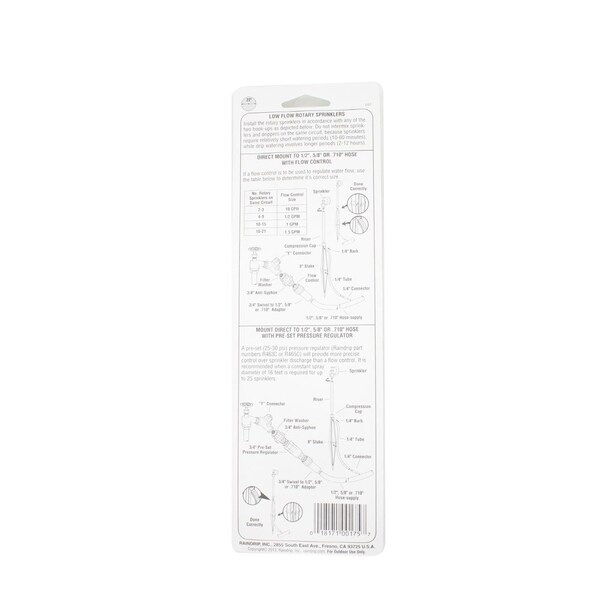 Thrifco Plumbing R-175-C Low Volume Sprinkler - 6819175