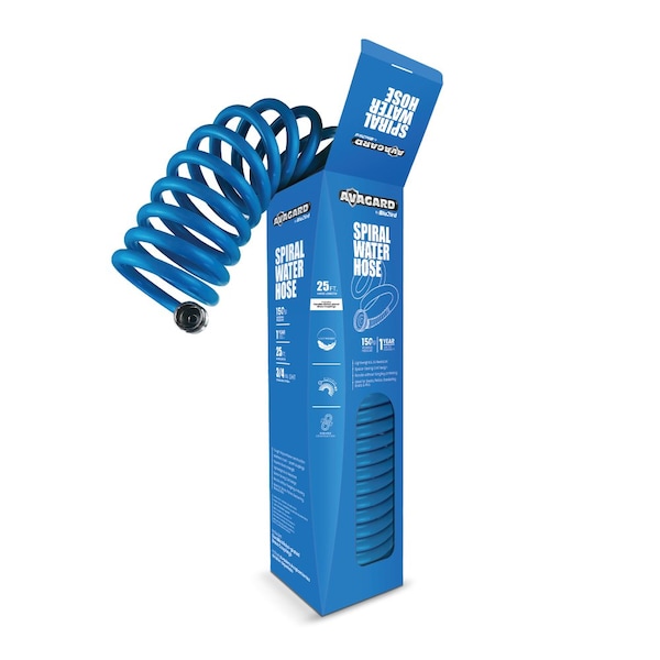 Avagard Avagard Recoil Water Hose 25'-Blue - AVGRWH25FT-BL