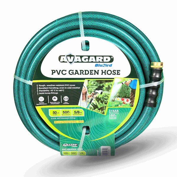 Avagard Avagard PVC Water Hose Assembly 5/8" x 50' - AVGPV5850