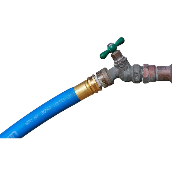 Underhill Products 3/4'' ShortyPro 10' UltraMax Blue Quick Cool/Quick Wash Hose - H75-S10