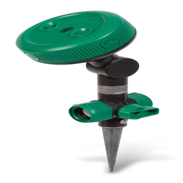 Gilmour Gilmour Metal Spike Base 4-Pattern Spot Sprinkler 1250 sq ft 1 pk - 813463-1003