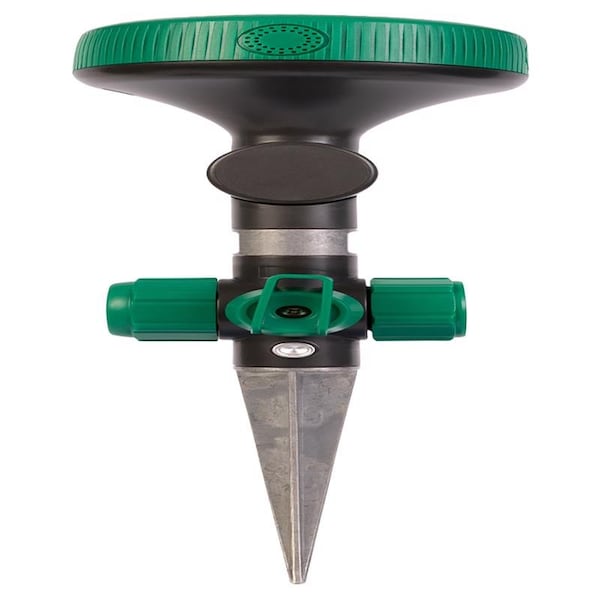 Gilmour Gilmour Metal Spike Base 4-Pattern Spot Sprinkler 1250 sq ft 1 pk - 813463-1003
