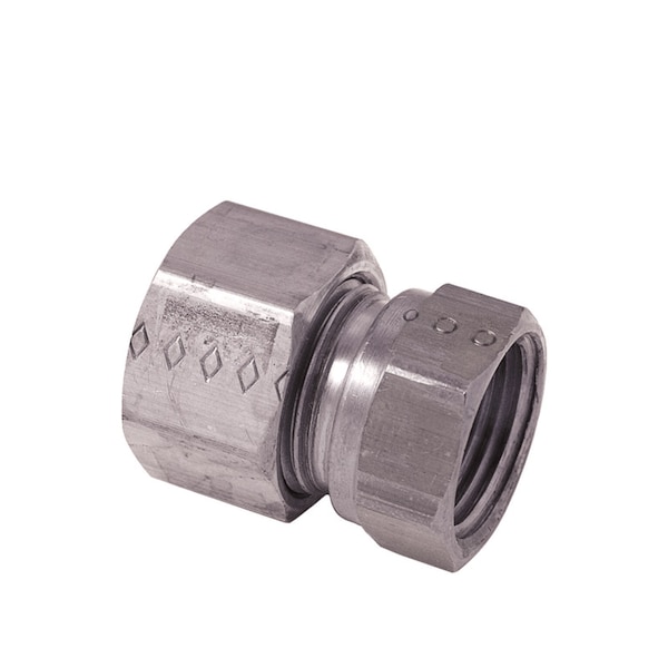 Brasscraft BrassCraft 3/8 in. Tube pc X 1/2 in. D Female Compression Chrome Plated Brass Compression Adapter - 63-6-8WX CD