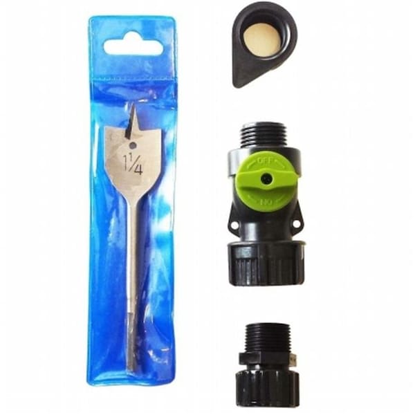 Earthminded EarthMinded F-RN091 Add-A-Spigot Kit to Any Rain Barrel or Container - F-RN091