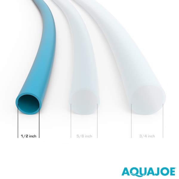 Aqua Joe 1/2" Heavy-Duty, Puncture Proof Kink-Free, Spiral Constructed 304-Stainless Steel Metal, 50-Foot - AJSGH50