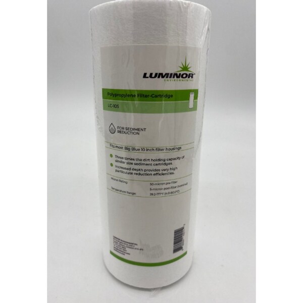 Luminor 50 to 5 Micron Sediment Filter - 4.5 in. x 10 in. - LC-10S