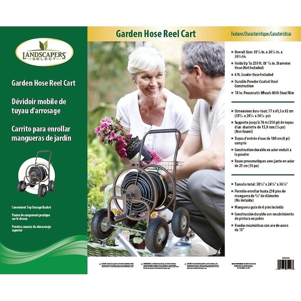 Landscapers Select Landscapers Select TC4719A Hose Reel Cart, Steel - TC4719A
