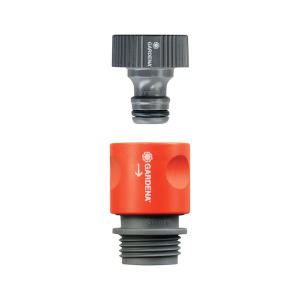 Gardena Gardena 5/8 in. Plastic Threaded Female/Male Quick Connector Hose Set - 36943