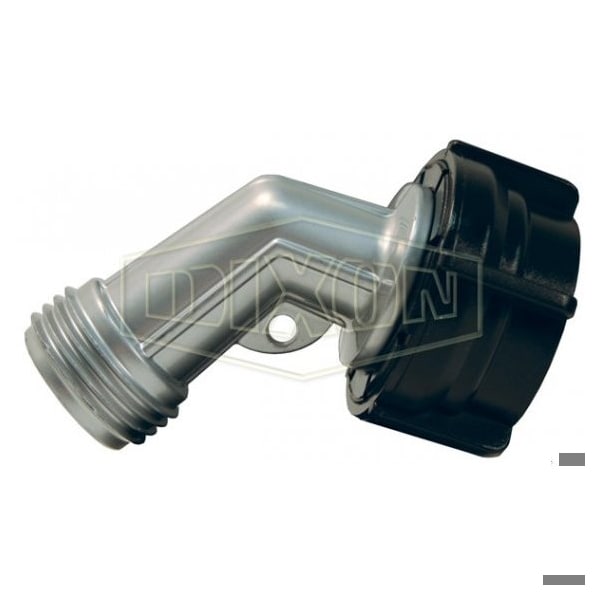 Dixon Garden Hose Gooseneck, Zinc, Domestic - GHGN
