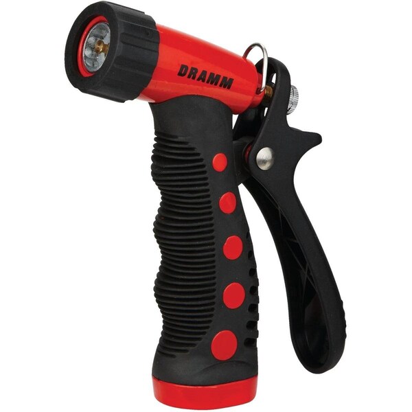 Dramm Heavy-Duty Metal Pistol Nozzle, Red - 60-12721