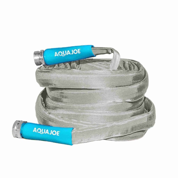 Snow Joe 100 Ft x 5/8 In FiberJacket Ultra Flexible Non-Expanding Kink Free Garden Hose - AJFJH100-58-PRX