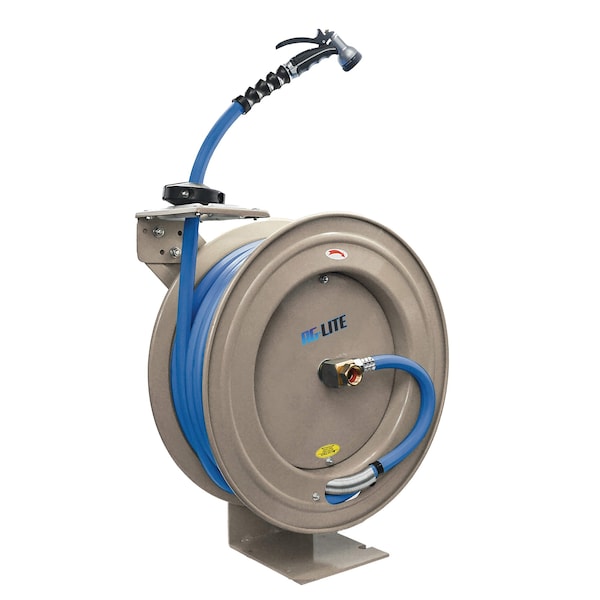 Ag-Lite AG-Lite Rubber Water Hose Reel Heavy Duty Single Arm Assembly 5/8" x 50' - ALWRHD5850