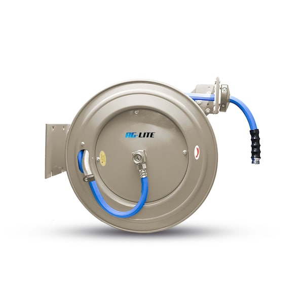 Ag-Lite AG-Lite Rubber Water Hose Reel Heavy Duty Single Arm Assembly 5/8" x 50' - ALWRHD5850