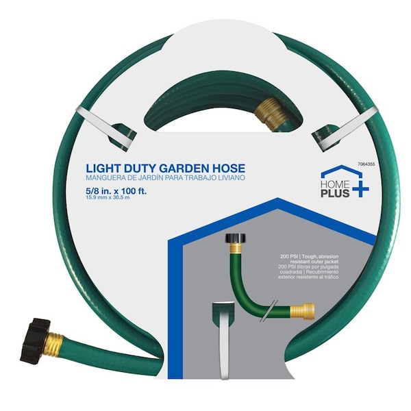 Home Plus 5/8 in. D X 100 ft. L Light Duty Garden Hose - FR58100ACE