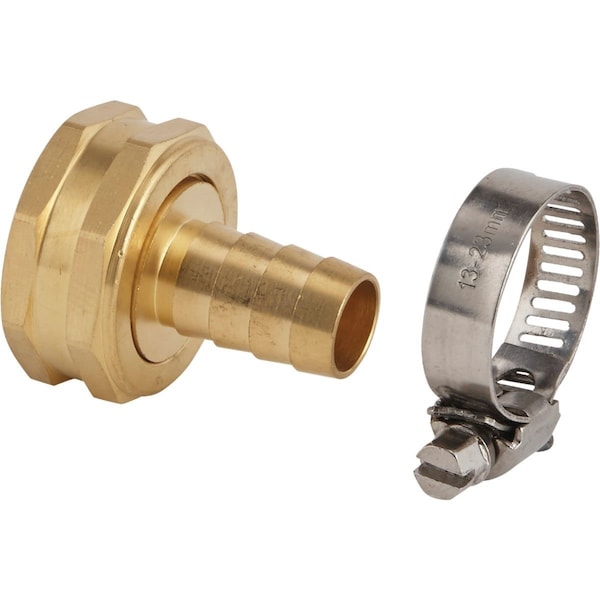 Best Garden 1/2 In. Female Brass Hose End Repair Hose Coupling - GB9411-1/2"