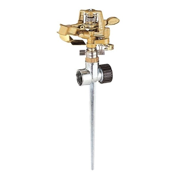 Landscapers Select Sprinkler with Spike, Female, Round, Zinc - GS81713L