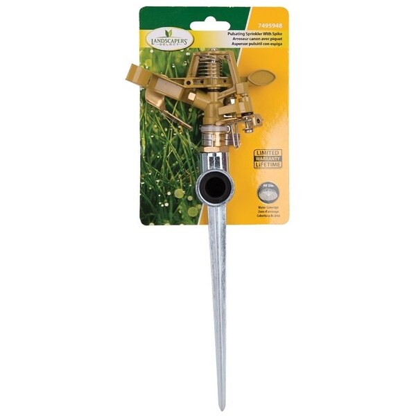 Landscapers Select Sprinkler with Spike, Female, Round, Zinc - GS81713L