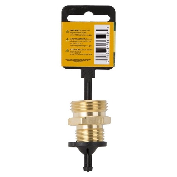 Landscapers Select Hose Connector, 1/2 x 3/4 in, MNPT x MNH, Brass, Brass - GHADTRS-2