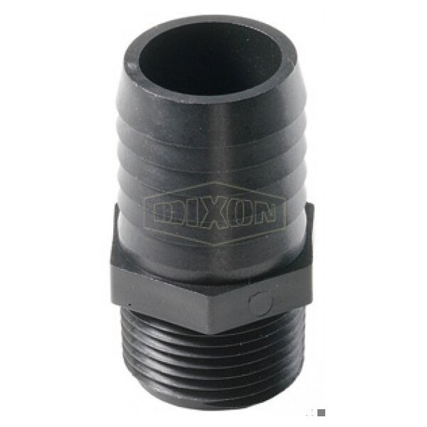 Dixon Tuff-Lite Hose Insert, 1/2 x 1/4 in, MNPT x Hose Shank, Polypropylene, Domestic - PPN24