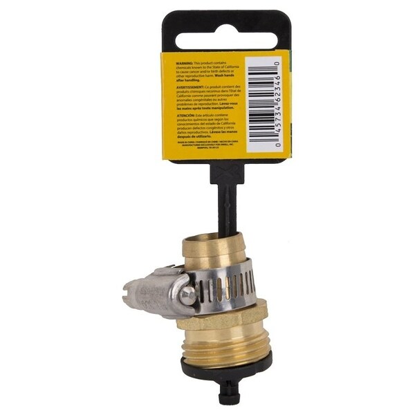 Landscapers Select Hose Coupling, 3/4 in, Male, Brass, Brass - GB-9413-3/4