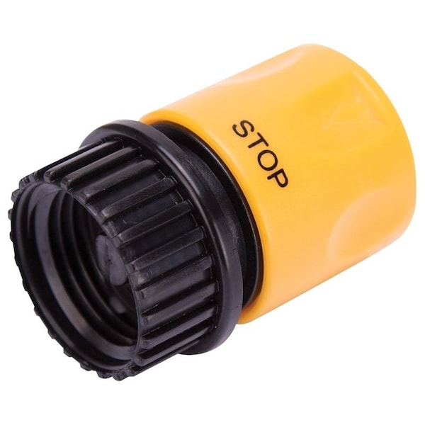 Landscapers Select Hose Connector, 3/4 in, Female, Plastic, Yellow and Black - GC520