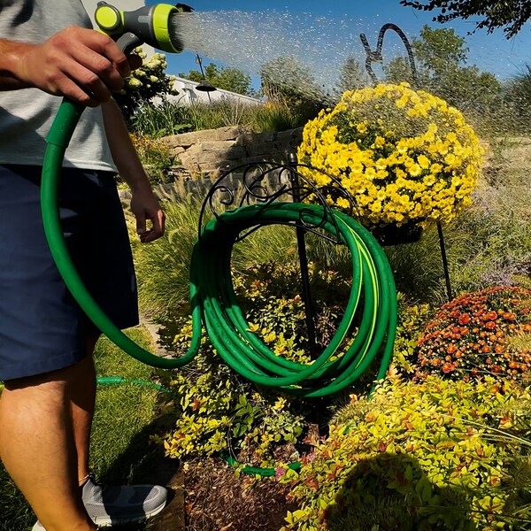Smartflex Garden Hose, 5/8in x 100ft, 3/4in - 11 1/2 GHT Fittings - HSFG5100GR