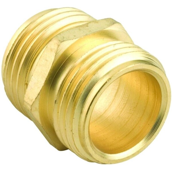 Gilmour Hose Adapter, 34 x 34 in, MNH x MNH, Brass, For Garden Hose - 877014-1001