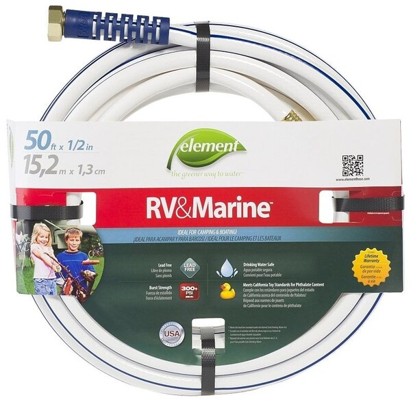Swan MRV12050 Water Hose, 12 in ID, 50 ft L, White - CELMRV12050