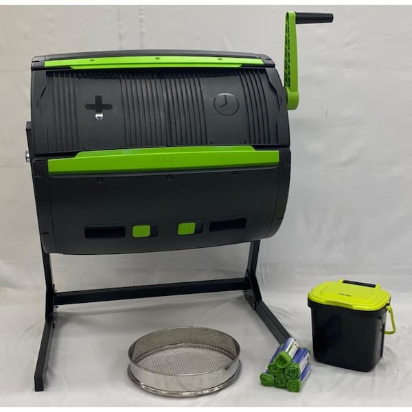 Maze,Rsi RSI-Maze 65 Gallon Composter with Sifter & Caddie 6 bag rolls - RSI-MCT-SC