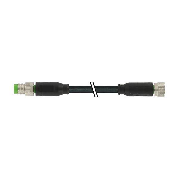 Murr Elektronik M8 MACHO 0° / M8 HEMBRA 0°, PUR 3x0.25 bk UL/CSA 2m - 7000-88001-6200200