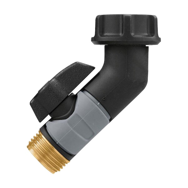 Gan Eden 0.75 in. Metal Threaded Female & Male Gooseneck Hose Adapter - GA1491399
