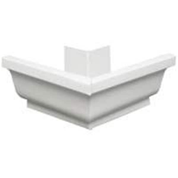 Amerimax Home Products Amerimax Home Products 27202 Aluminum Gutter Outside Mitre White - 5 In. - 4772042