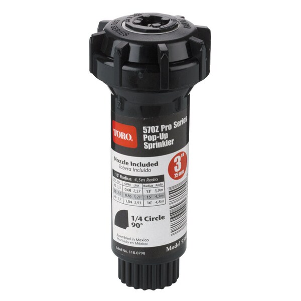 Toro Toro 570Z Pro Series 3 in. H Quarter-Circle Pop-Up Sprinkler - 53815