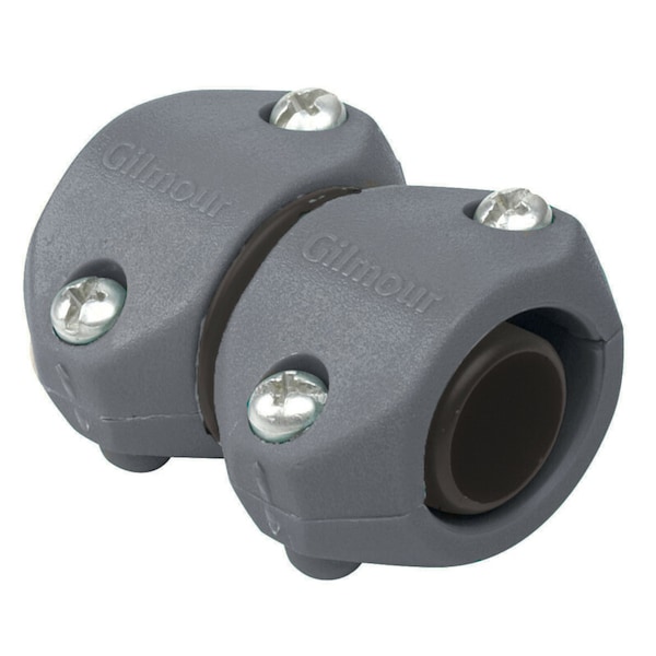 Fiskars Gilmour Light Duty 5/8 in. x 3/4 in. Plastic Threaded Male/Female Hose Mender Clamp - 801024-1002