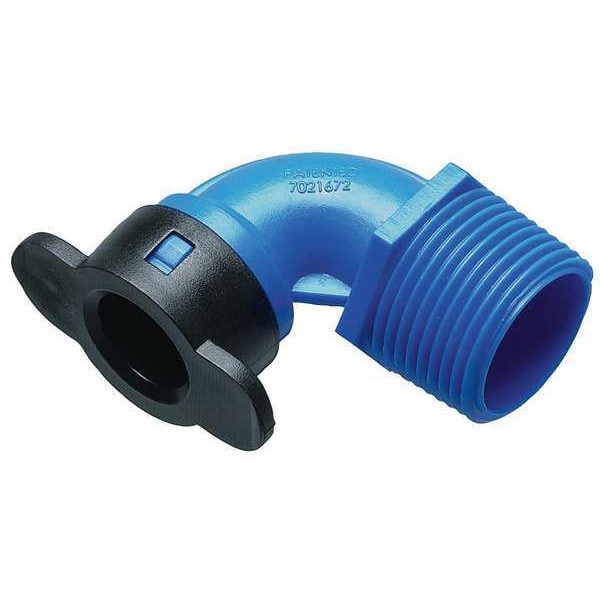 Hydrorain Elbow, 1/2 in. Tube x 3/4 in. MIPT, 80 psi - 37971