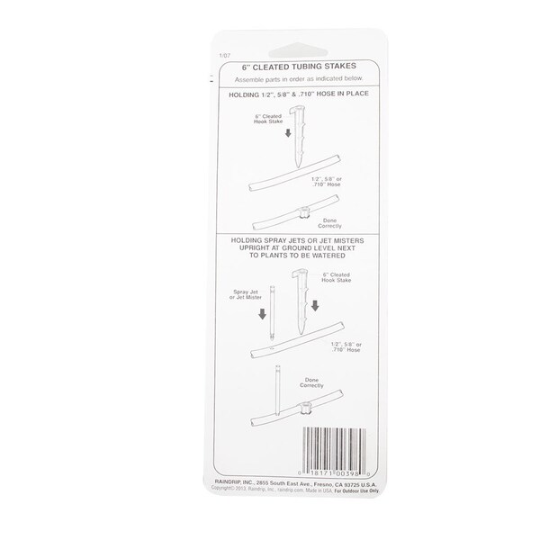 Thrifco Plumbing R398ct 6 Inch Cleated Tubing Stake - 6819398