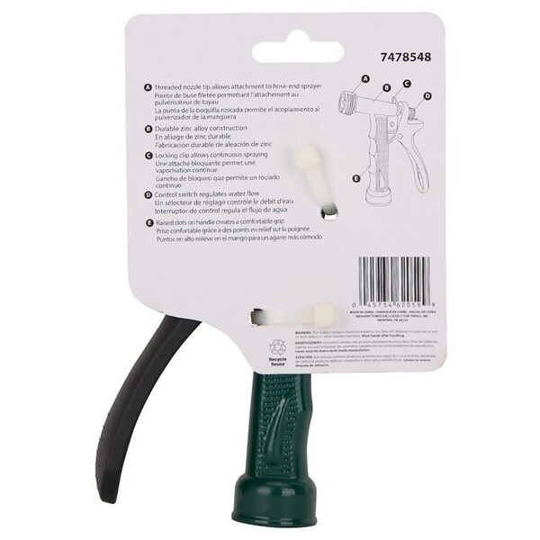 Landscapers Select Spray Nozzle, Female, Metal, Green, Powder-Coated - GA711-G3L