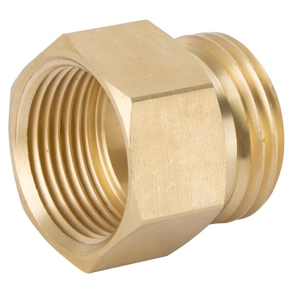 Landscapers Select Hose Connector, 3/4 x 3/4 in, MNH x FNPT, Brass, Brass - GHADTRS-6